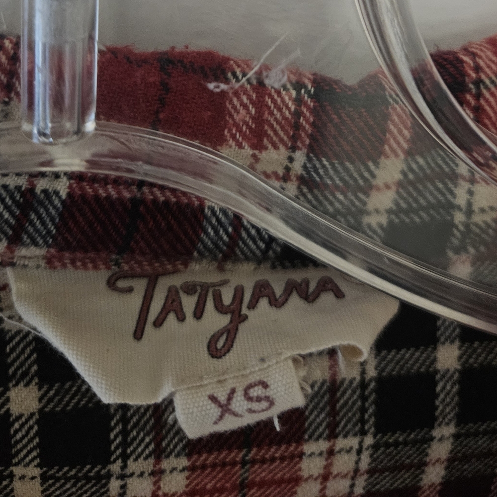 Tatyana Red and Black Plaid Long Sleeve Dress - Picture 7 of 7